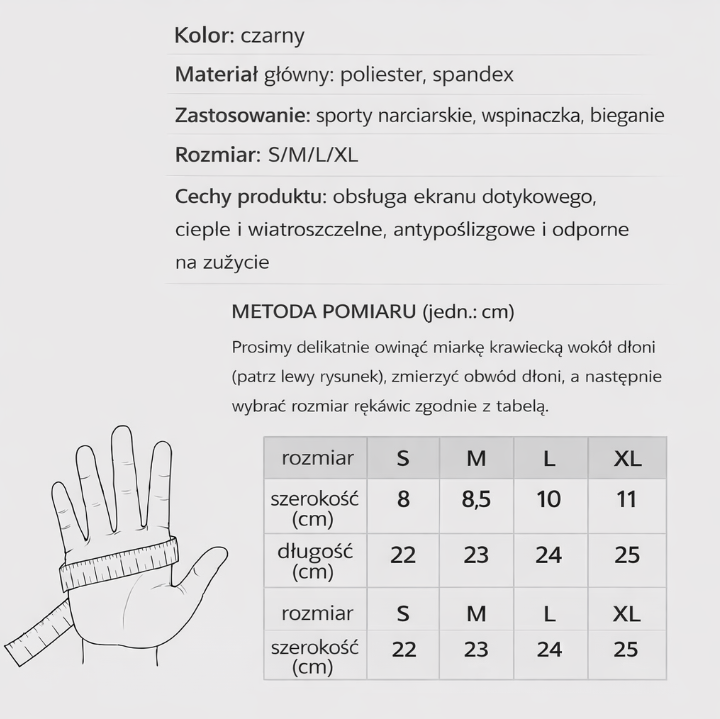 Ogrzewane rękawiczki v2